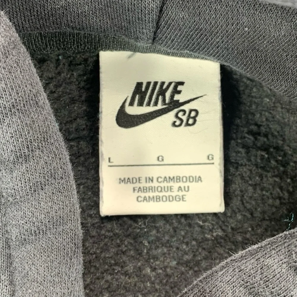 Nike‎ SB Panther Graphic Hoodie Men’s Large Black Skateboard Sweatshirt
